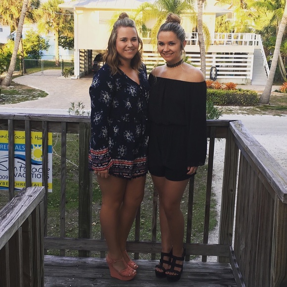 Floral and Aztec printed romper - Picture 3 of 3